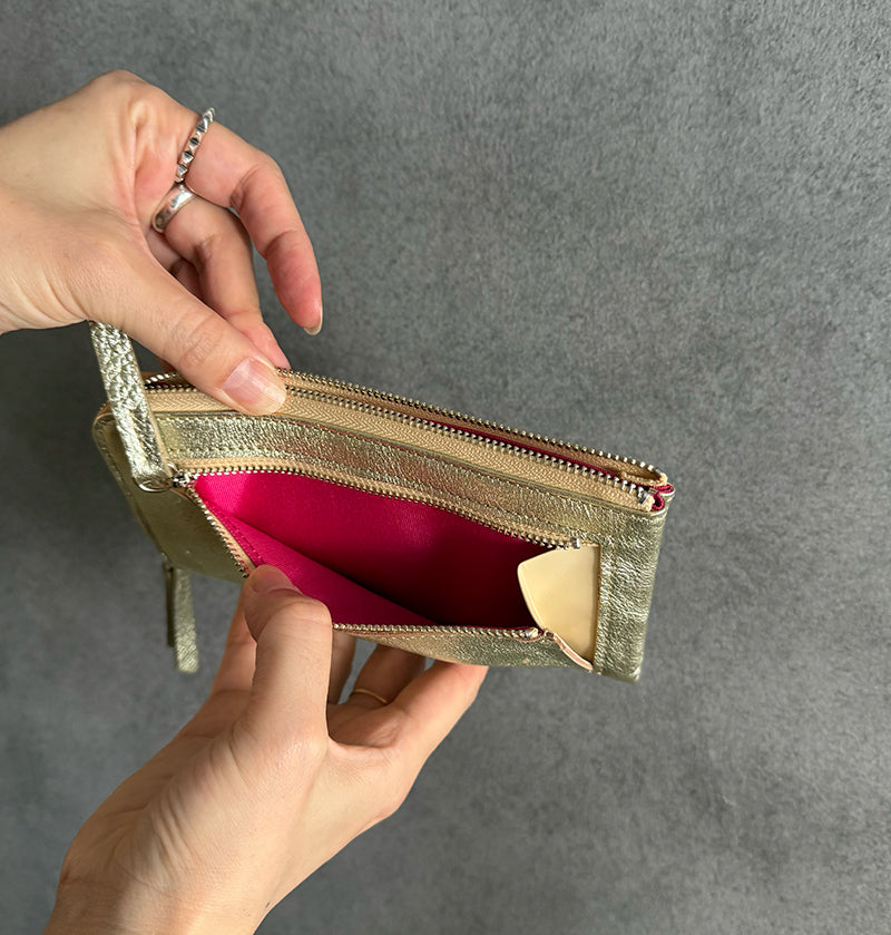 L Zip Wallet | 「眩（Gen）」華やかな輝きを纏ったコンパクト長財布