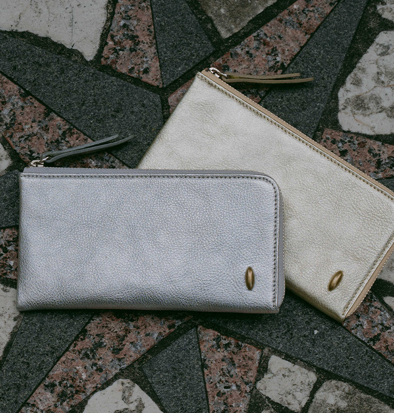 L Zip Wallet | 「眩（Gen）」華やかな輝きを纏ったコンパクト長財布