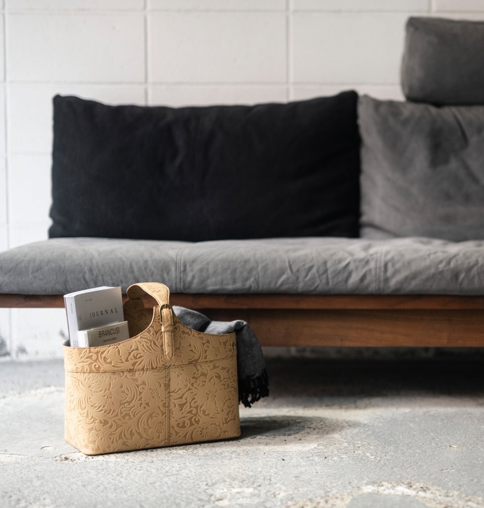 Leather Basket レザーバスケットL　フルール - Coquette Online Shop