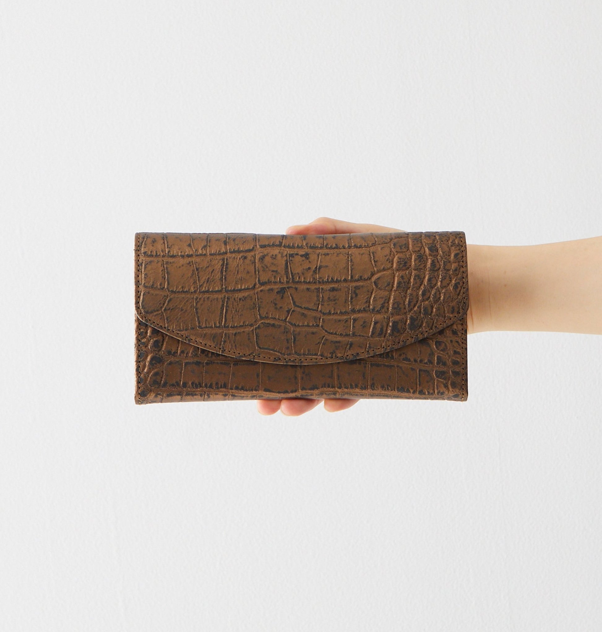 Long Garcon (Croco embossed） - Coquette Online Shop