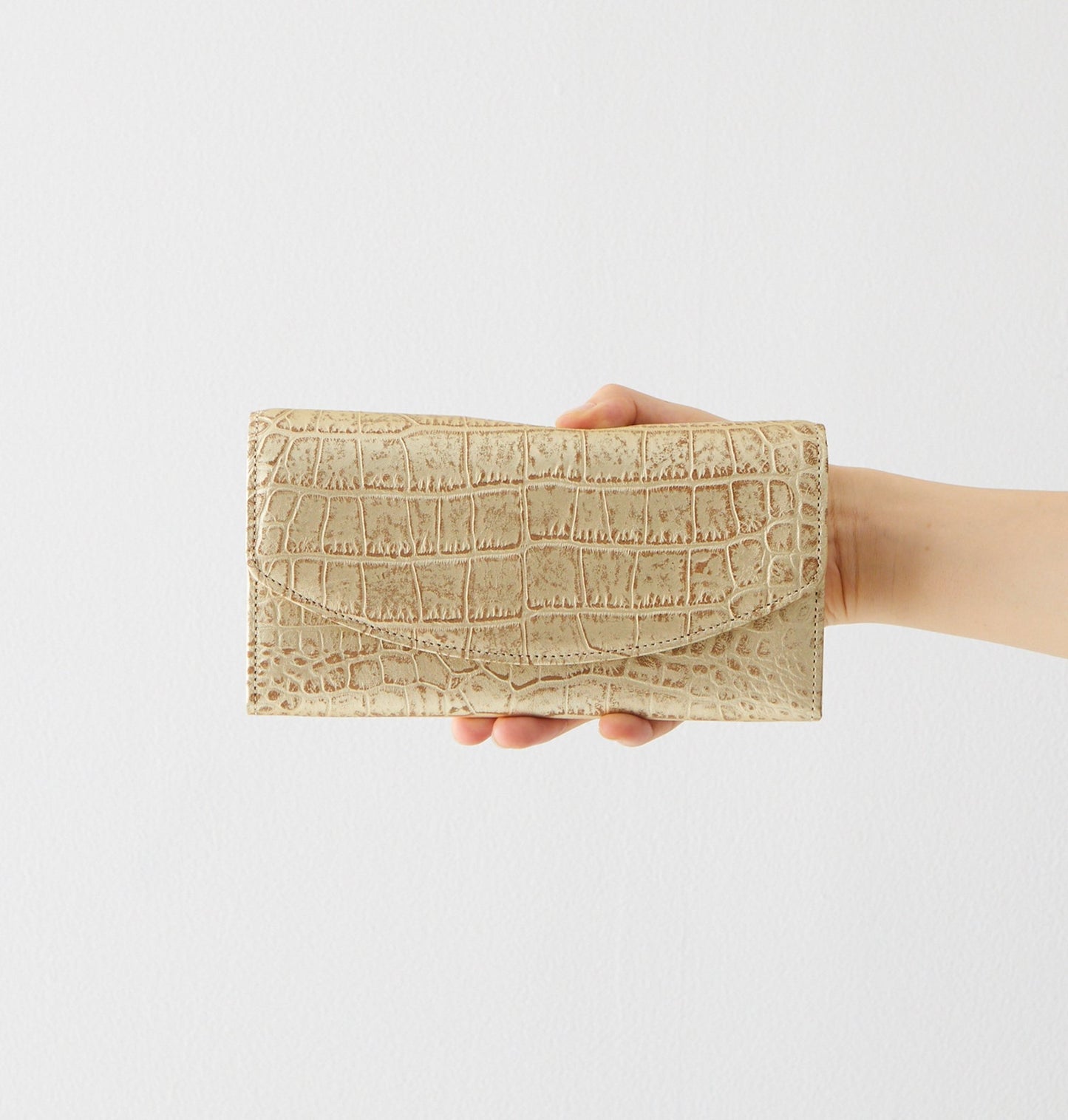 Long Garcon (Croco embossed） - Coquette Online Shop
