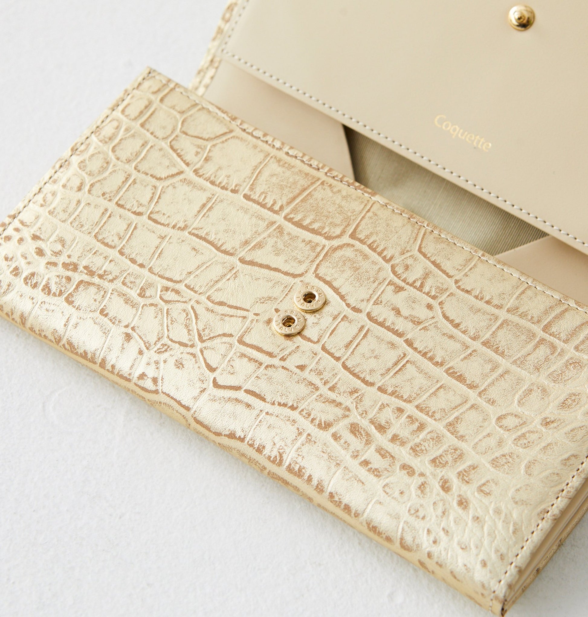 Long Garcon (Croco embossed） - Coquette Online Shop