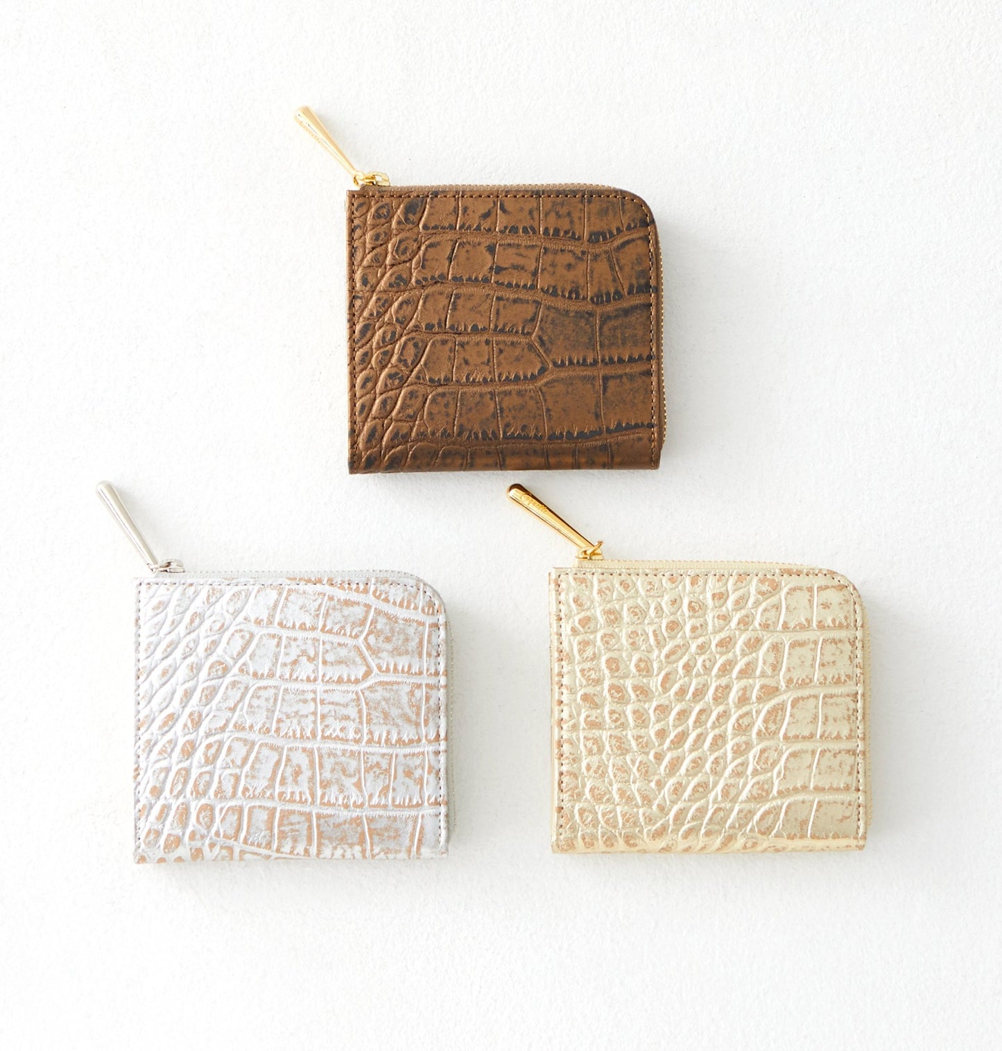 Lzip S (Croco embossed） - Coquette Online Shop