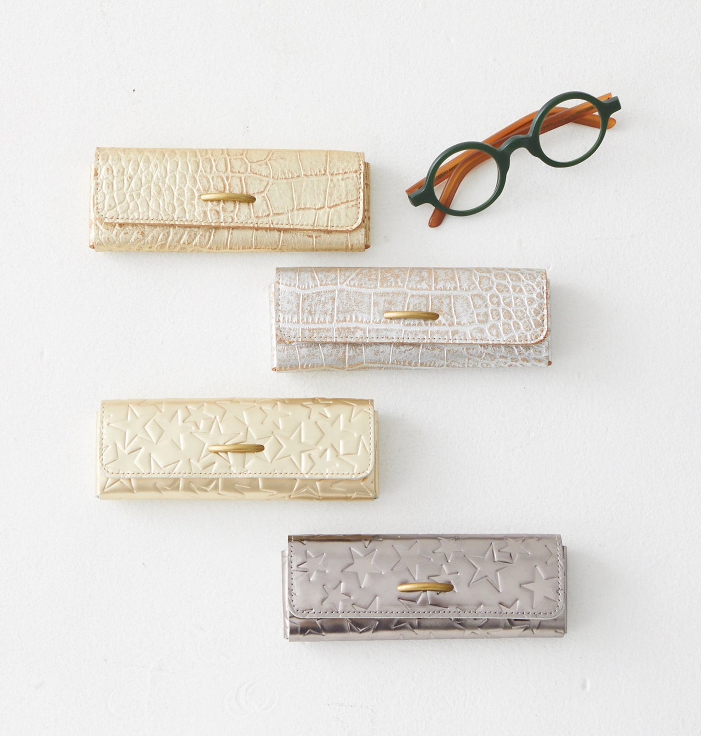 Pen & Eyeglass Case（Croco embossed) - Coquette Online Shop
