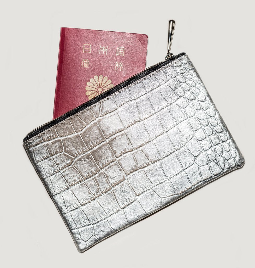 Pouch Travel (Croco embossed) - Coquette Online Shop