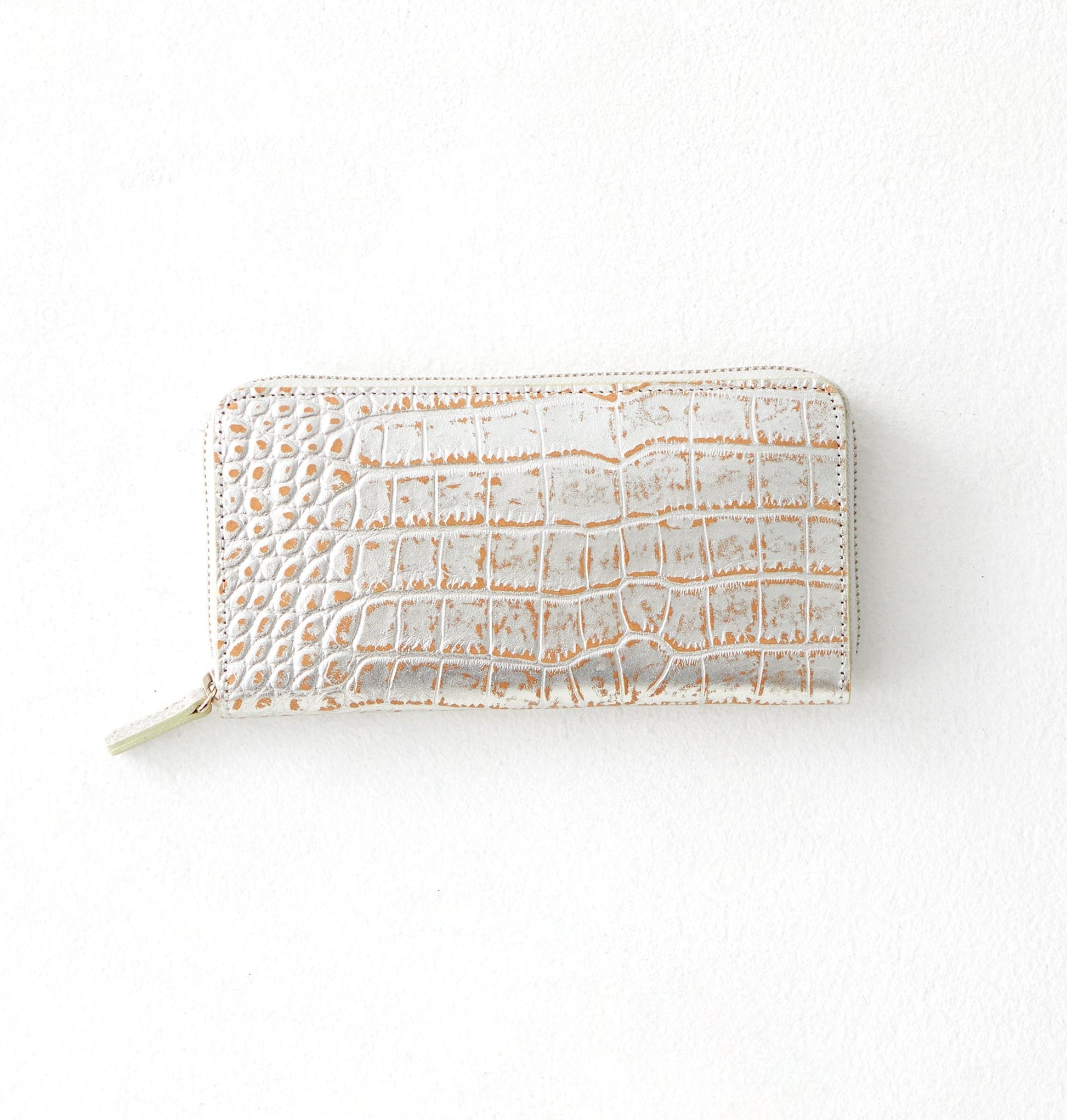 Round Zip (Croco Embossed) - Coquette Online Shop